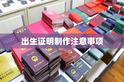 田阳出生证明制作注意事项