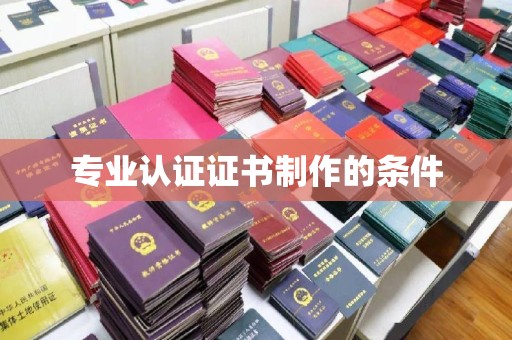 田阳专业认证证书制作的条件