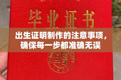 田阳出生证明制作的注意事项，确保每一步都准确无误