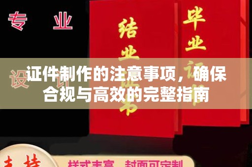 田阳证件制作的注意事项，确保合规与高效的完整指南