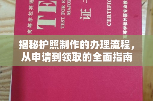 田阳揭秘护照制作的办理流程，从申请到领取的全面指南