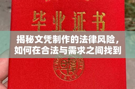田阳揭秘文凭制作的法律风险，如何在合法与需求之间找到平衡？