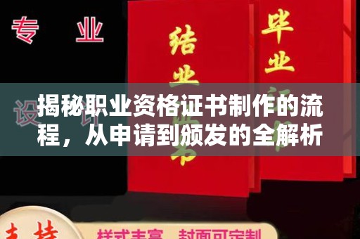 田阳揭秘职业资格证书制作的流程，从申请到颁发的全解析