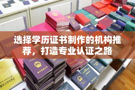 田阳选择学历证书制作的机构推荐，打造专业认证之路