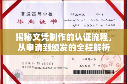 田阳揭秘文凭制作的认证流程，从申请到颁发的全程解析